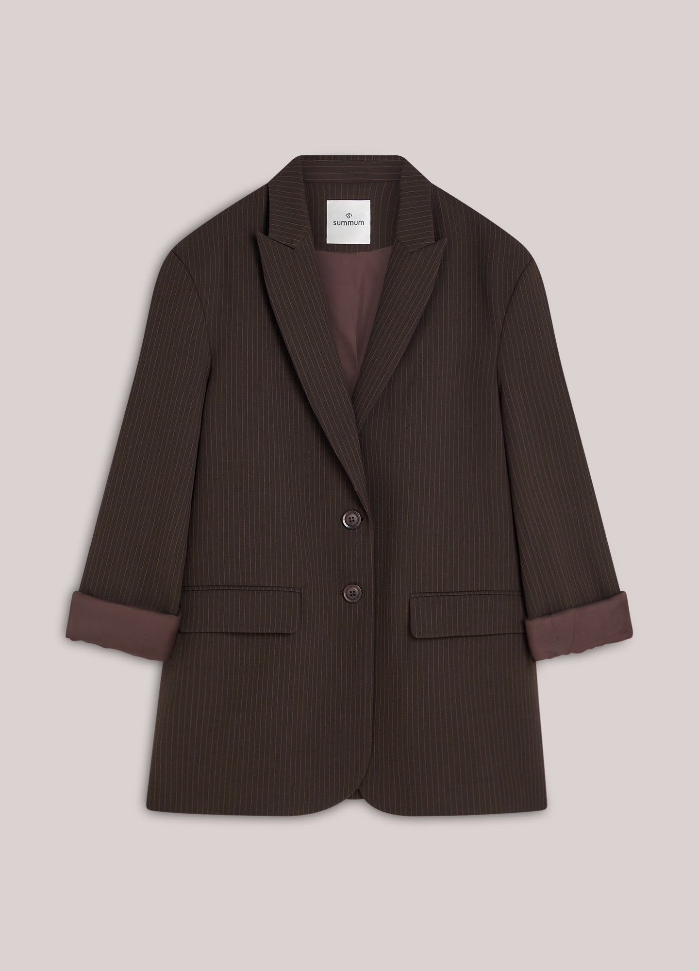 Nadelstreifen-Blazer mit verstellbarem Fit