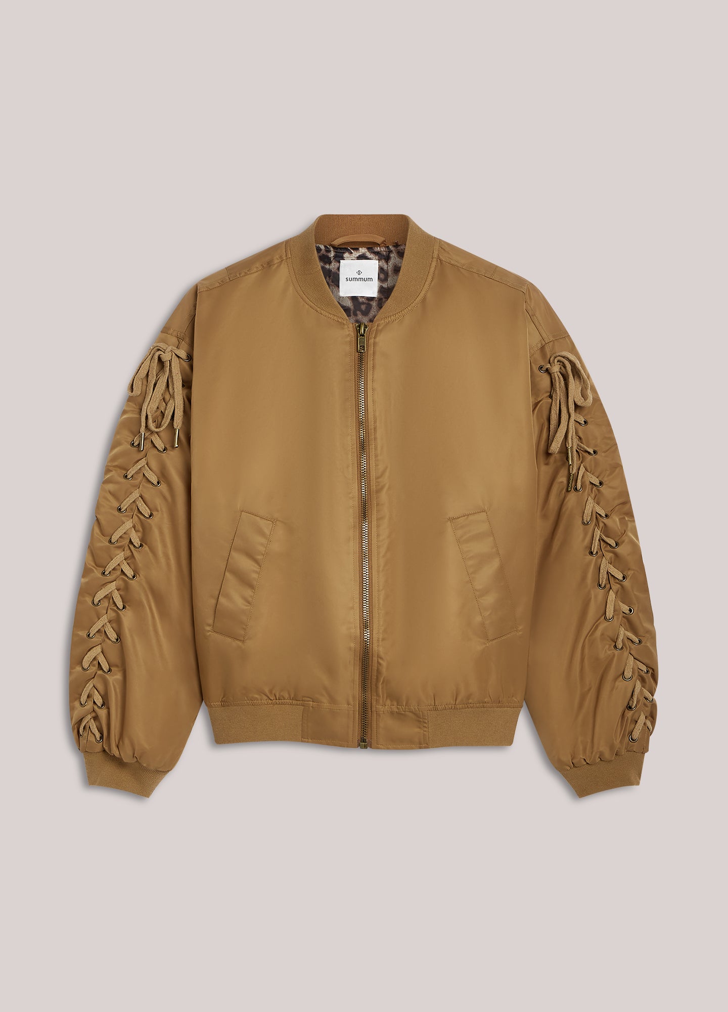 Bomberjas met veterdetail