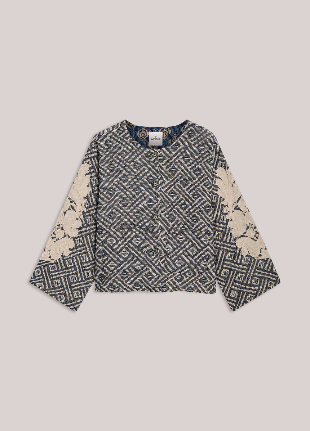 Reversible jasje met borduur