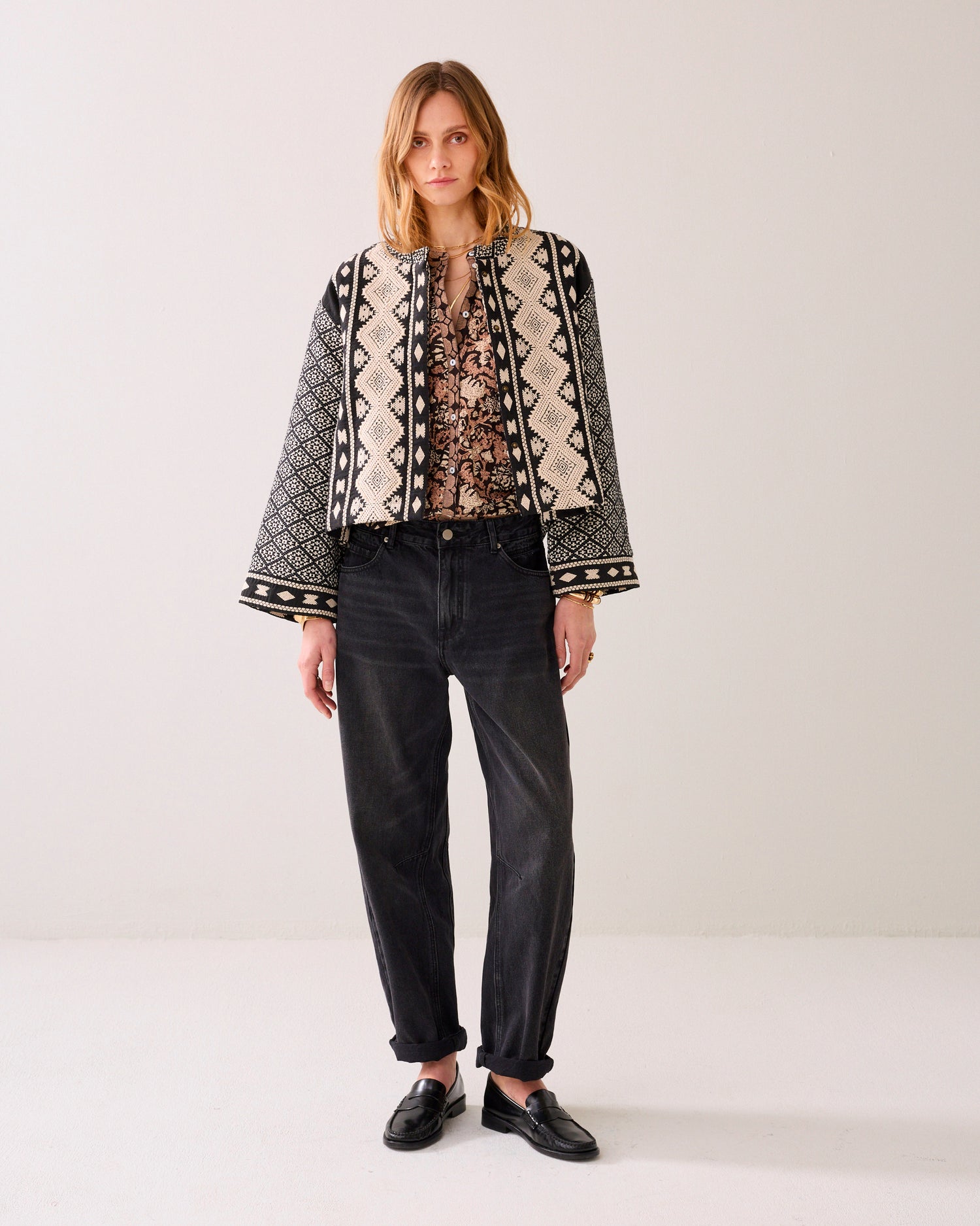 Reversible Kimonojacke Jacquard