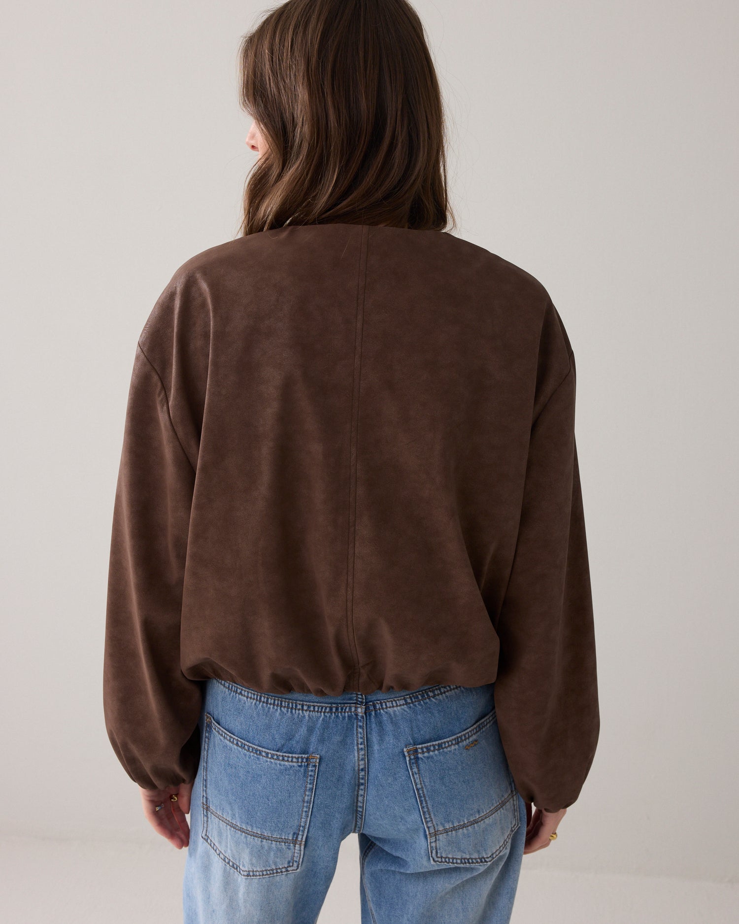 Wildleder-Bomberjacke