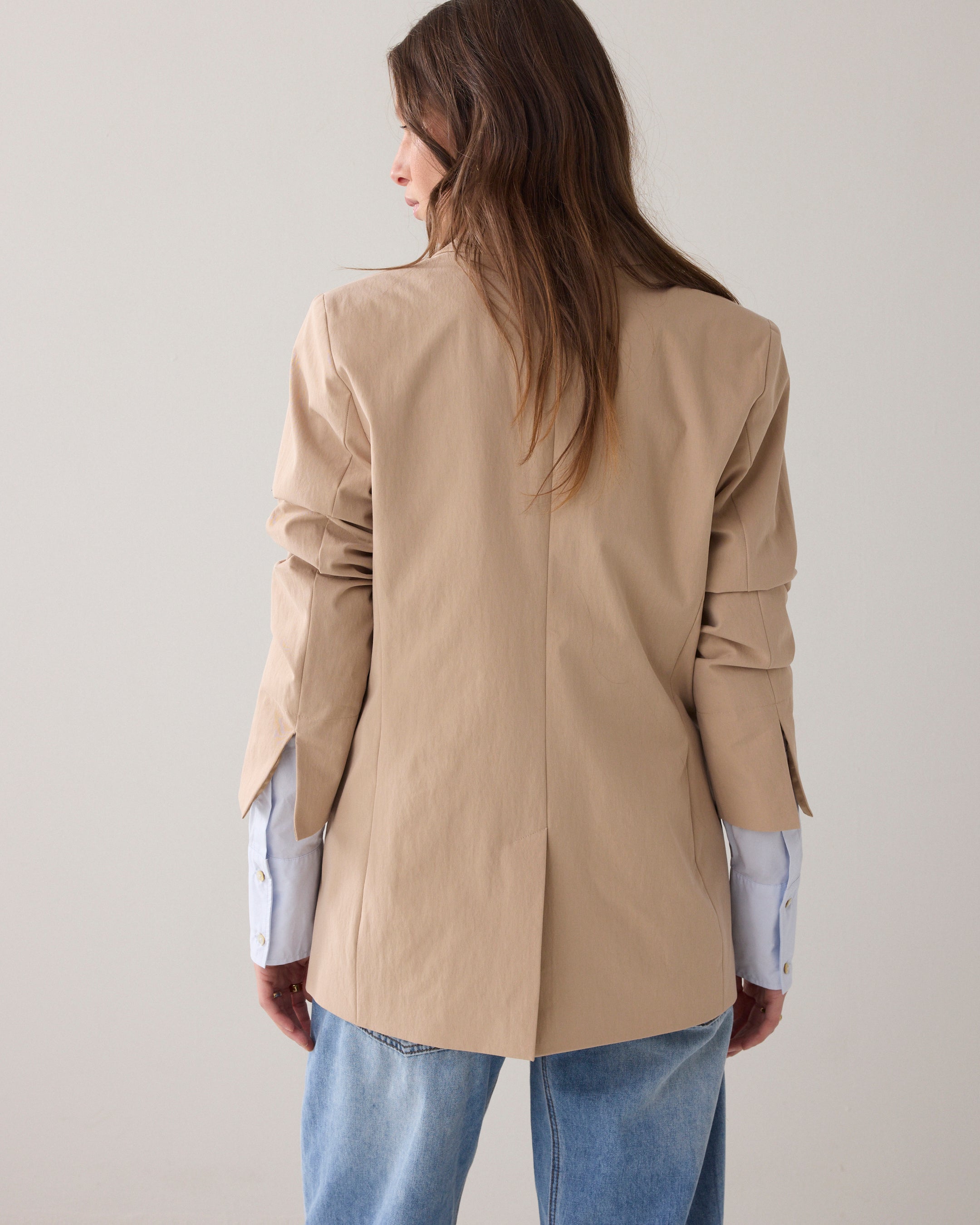 Bestseller getailleerde blazer katoenblend