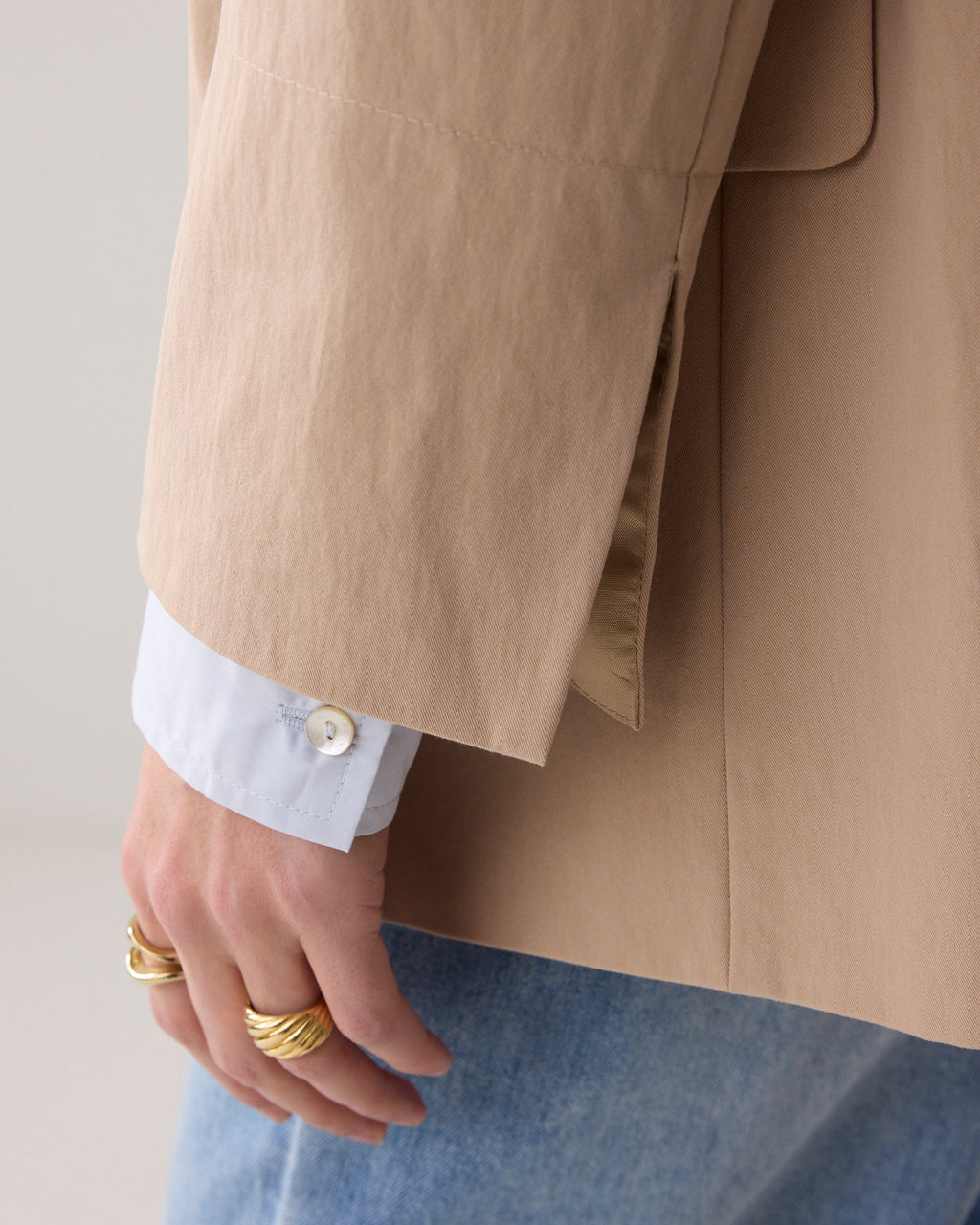 Bestseller getailleerde blazer katoenblend