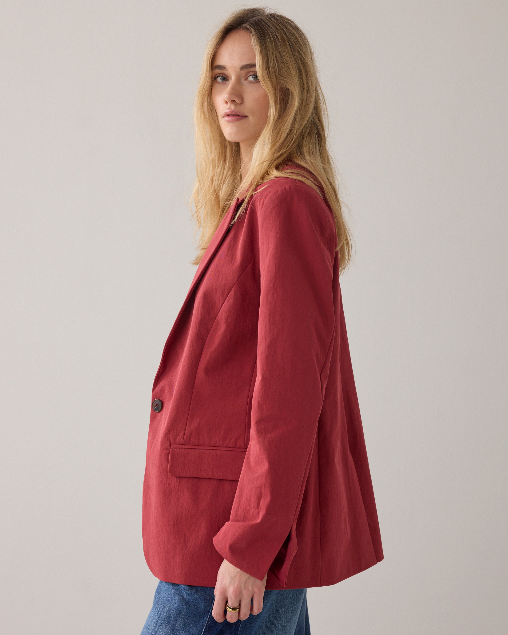 Bestseller getailleerde blazer katoenblend