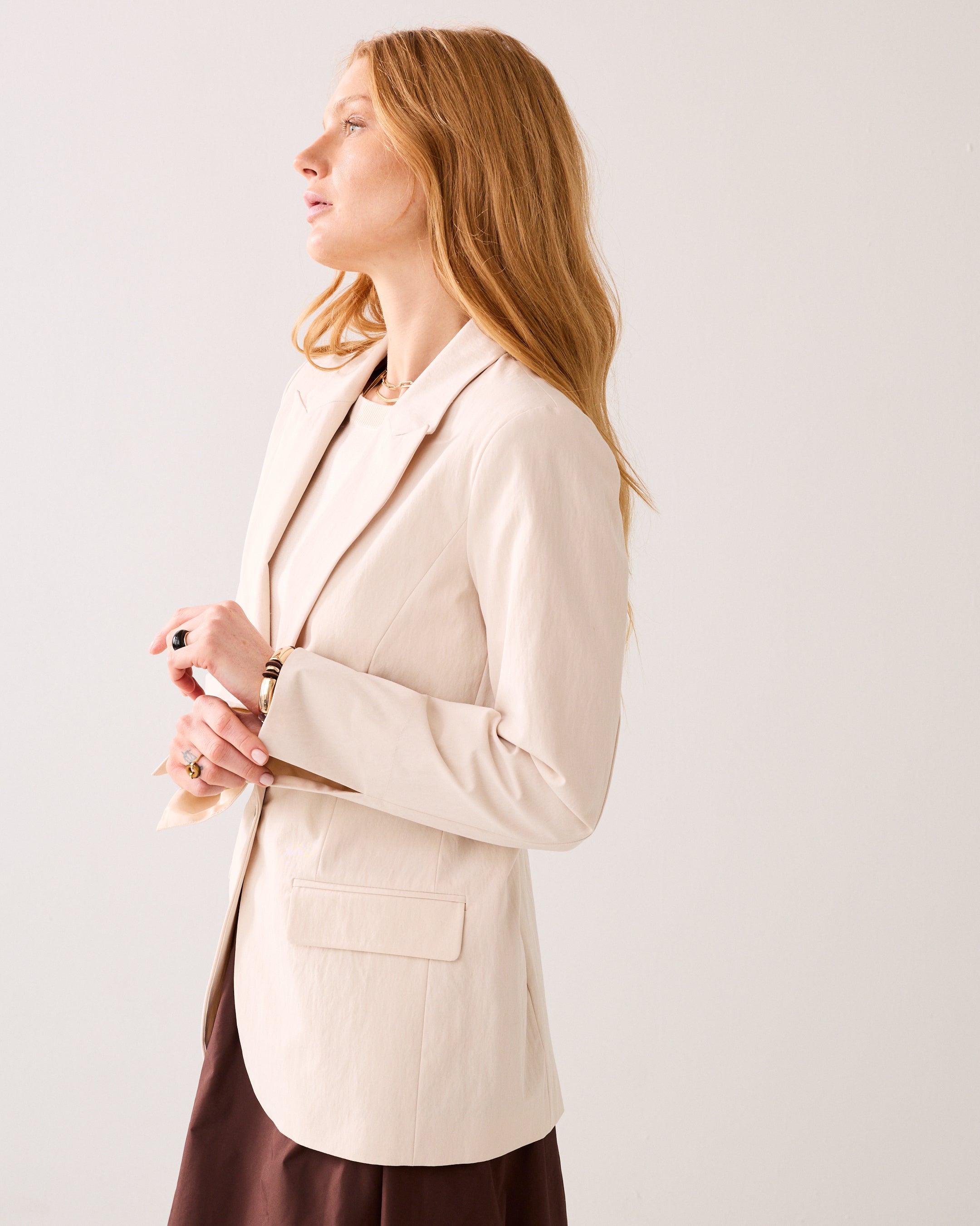 Bestseller getailleerde blazer katoenblend