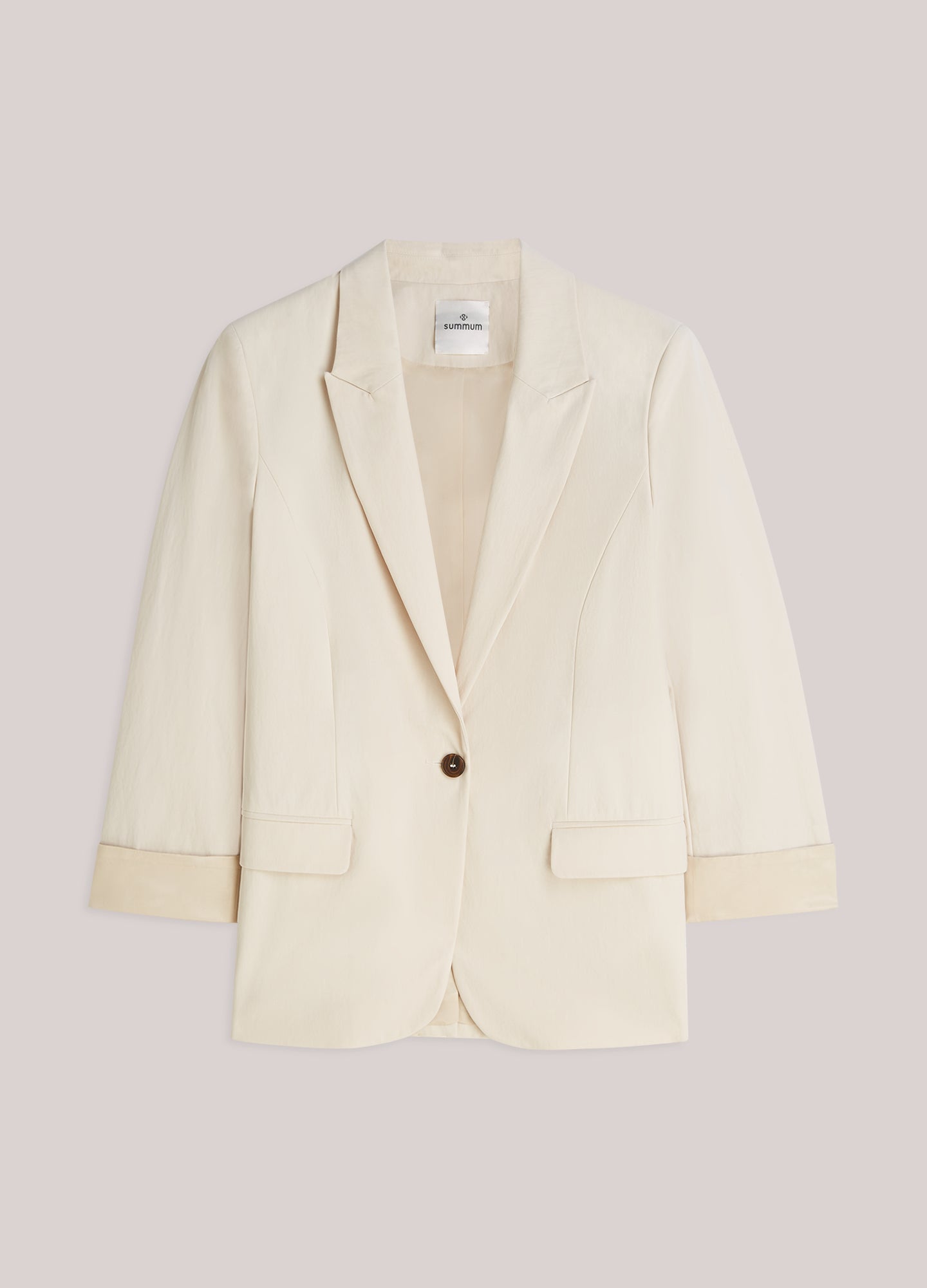 Best-selling fitted blazer in cotton blend