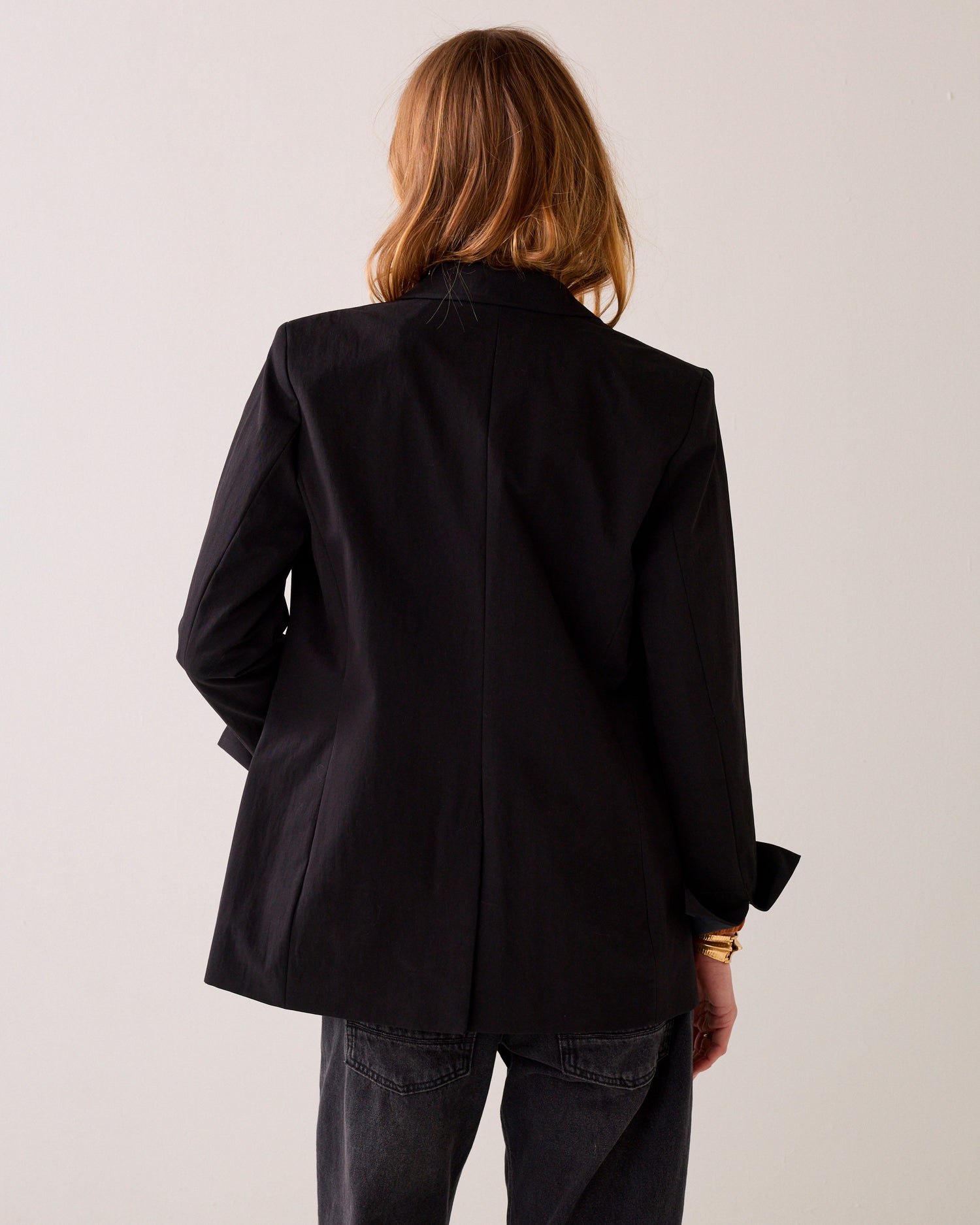 Blazer cintrébestseller en coton mélangé