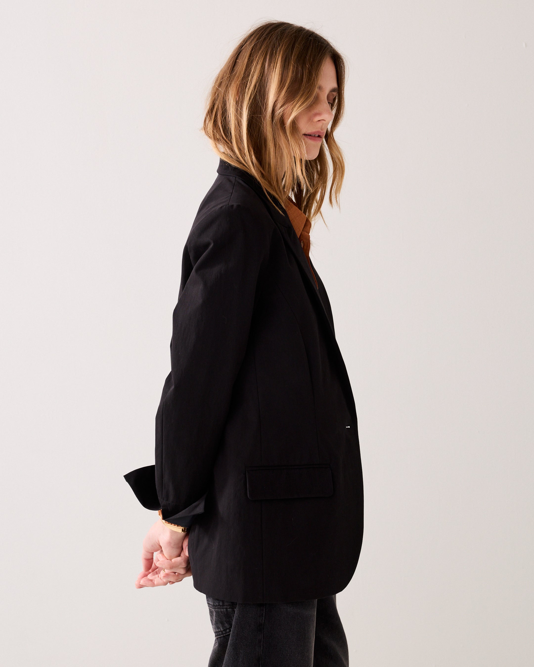 Bestseller getailleerde blazer katoenblend