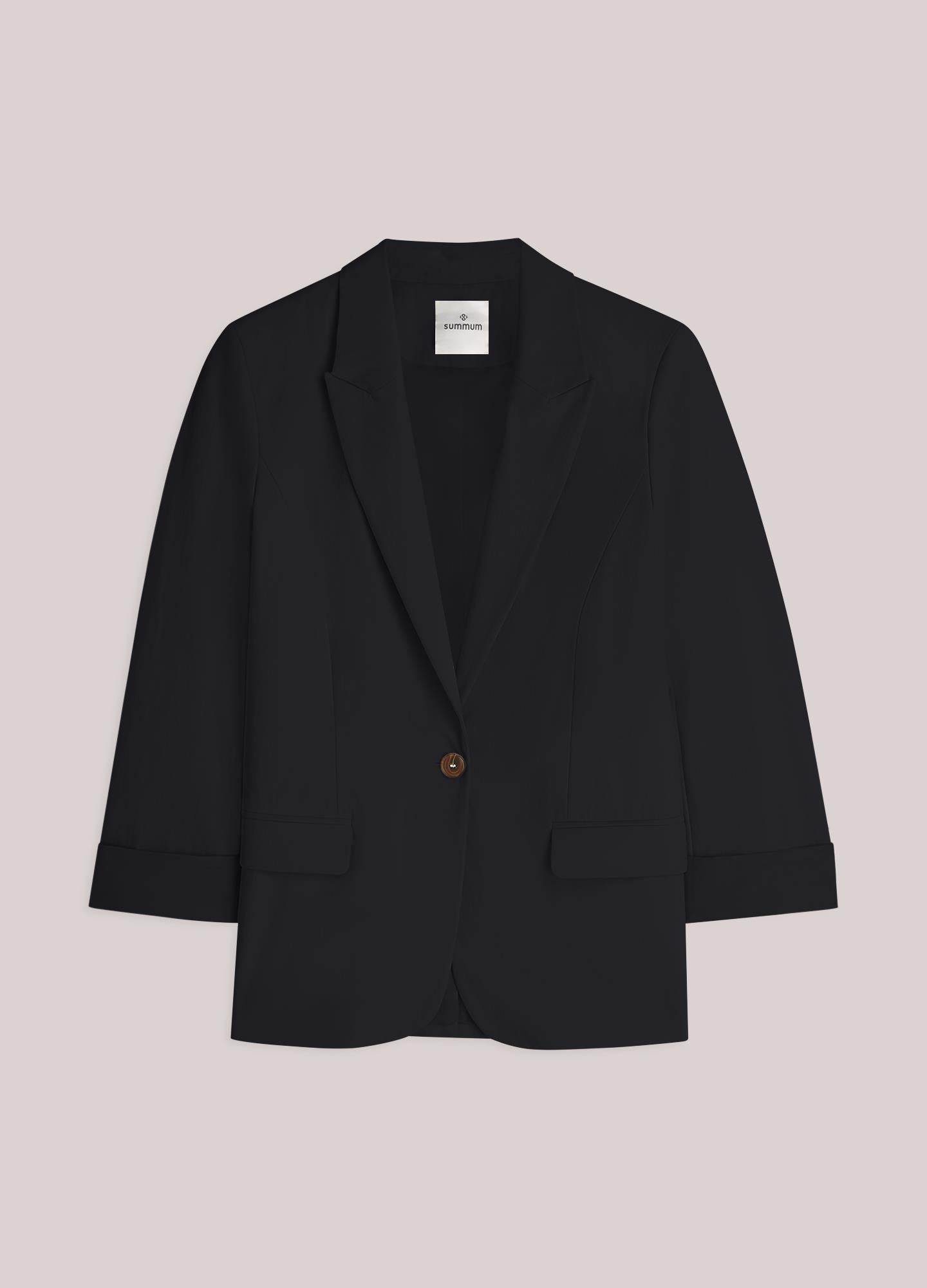 Best-selling fitted blazer in cotton blend