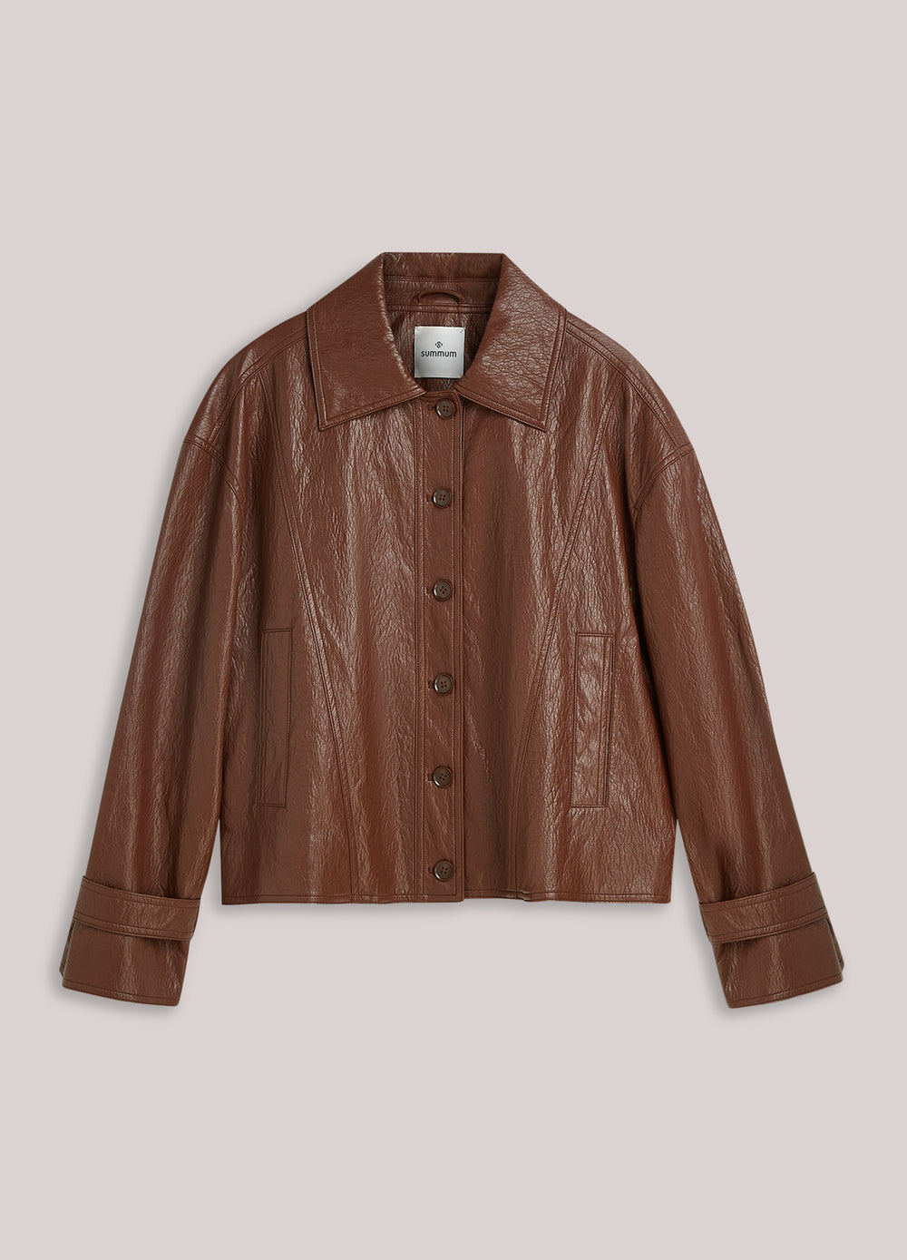 Jacket faux leather
