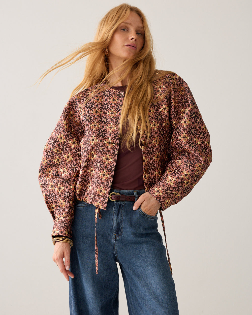 Jasje lurex-jacquard