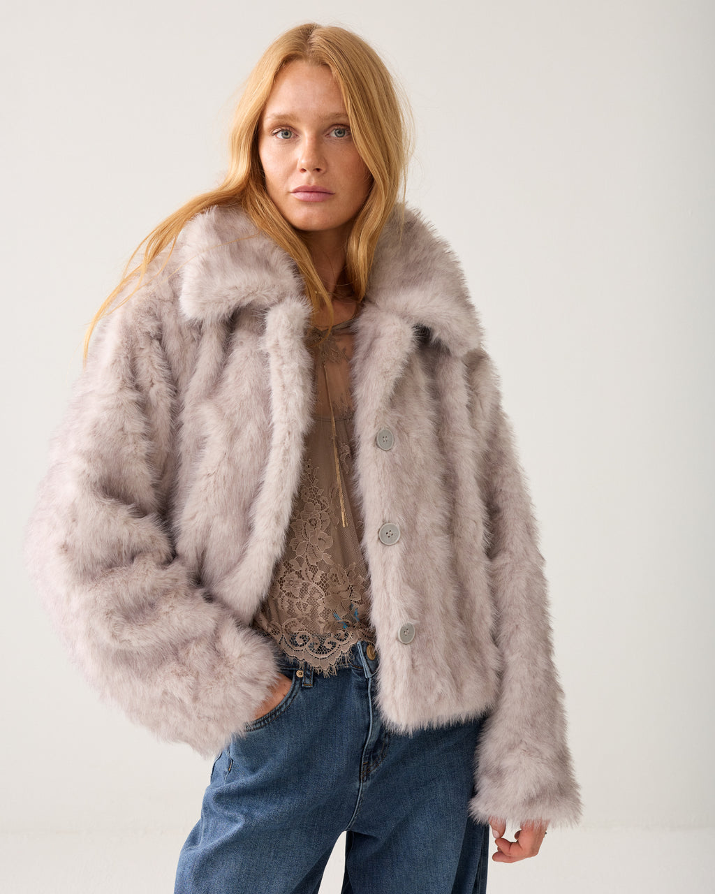 Jasje van zachte faux fur