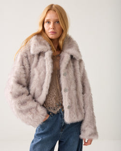 Jasje van zachte faux fur