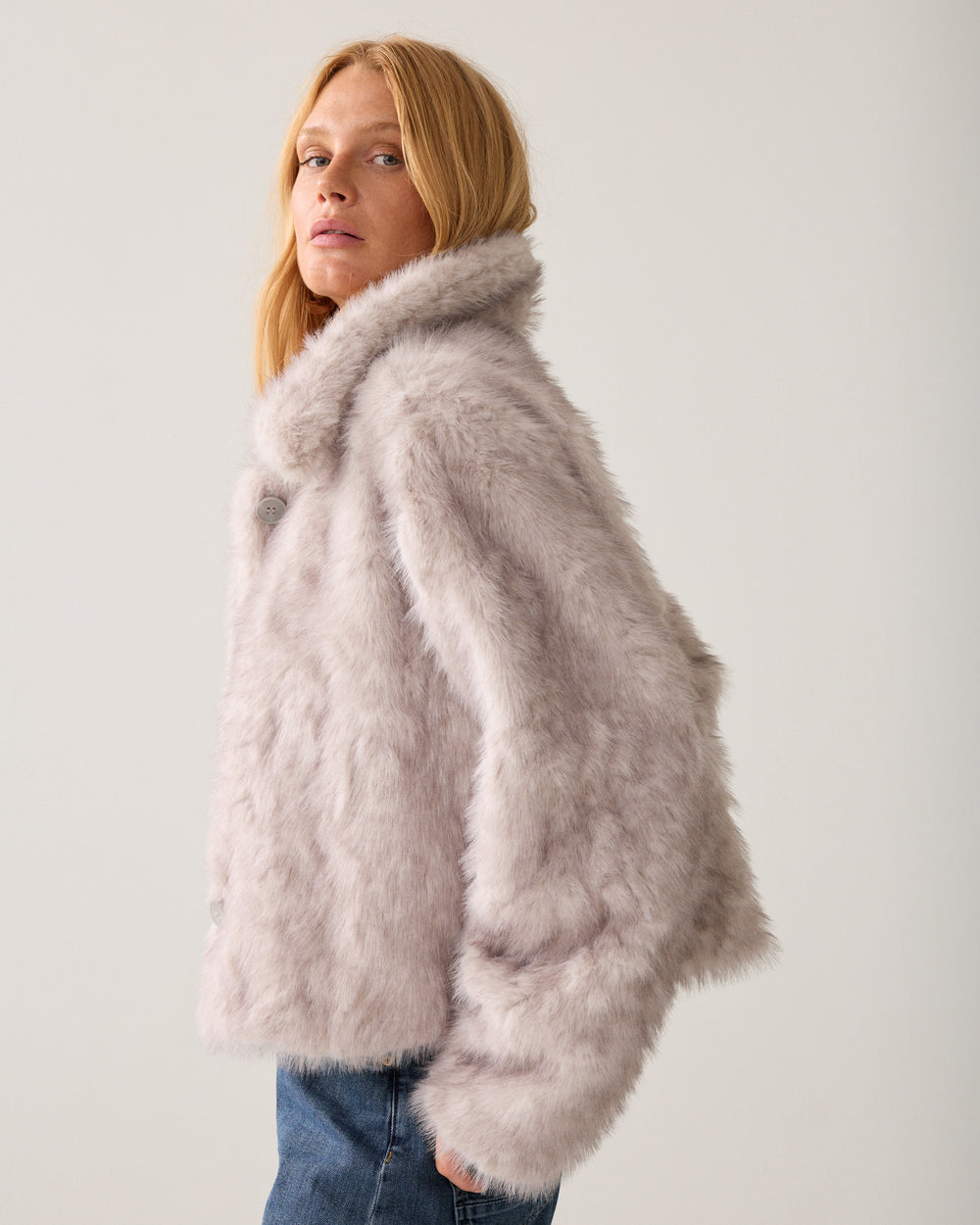 Jasje van zachte faux fur