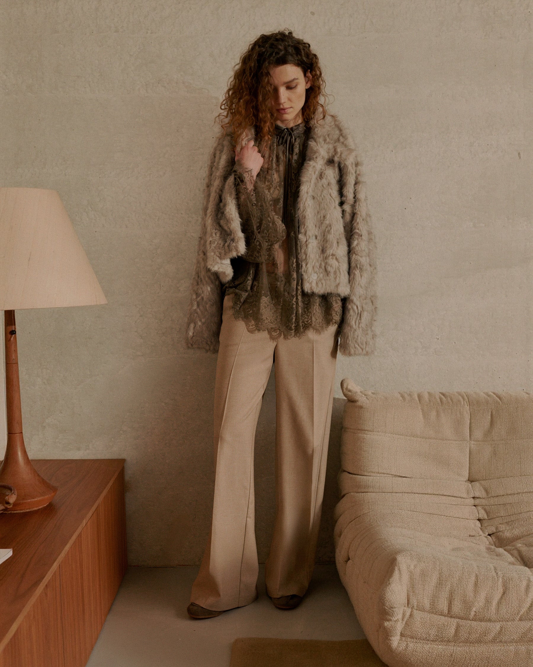 Jasje van zachte faux fur