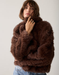 Veste en fausse fourrure douce