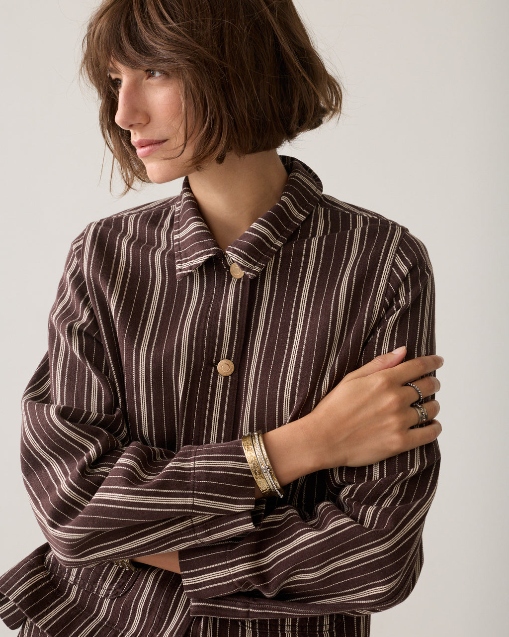 Cropped jasje visgraat