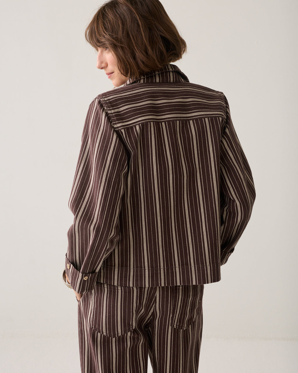 Cropped jasje visgraat