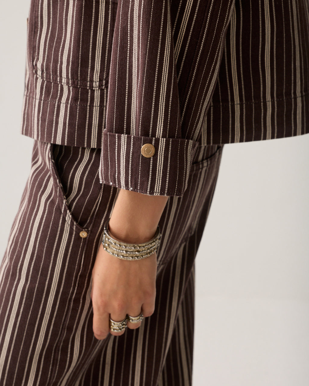 Cropped jasje visgraat