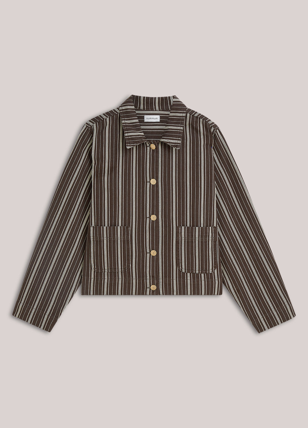 Veste courte à motif chevrons