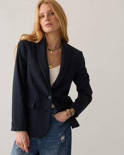 Getailleerde blazer pinstripe