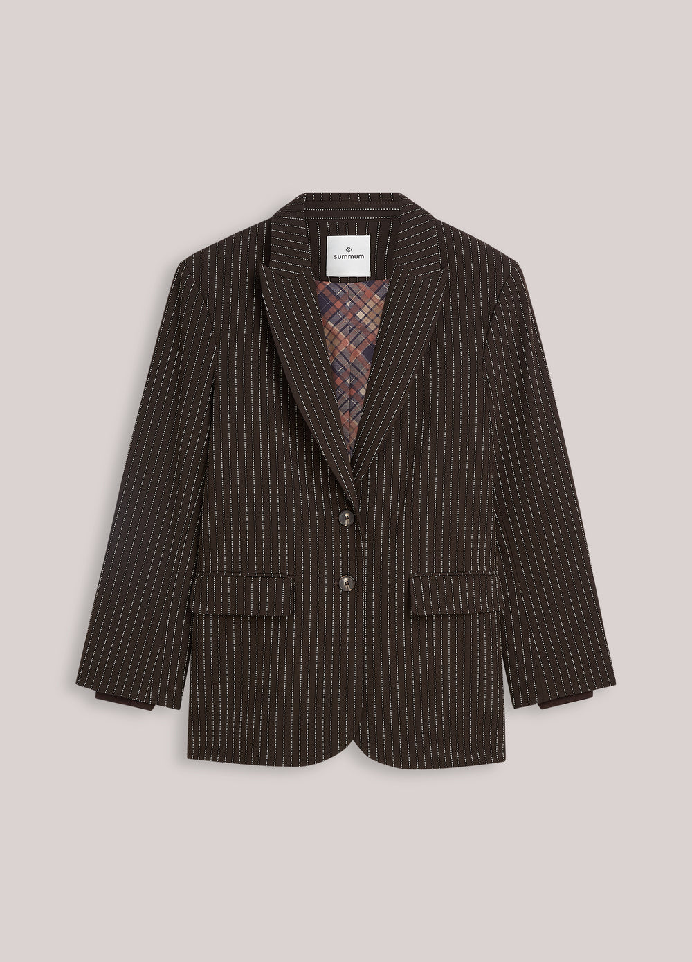 Gestreepte boyfriend blazer