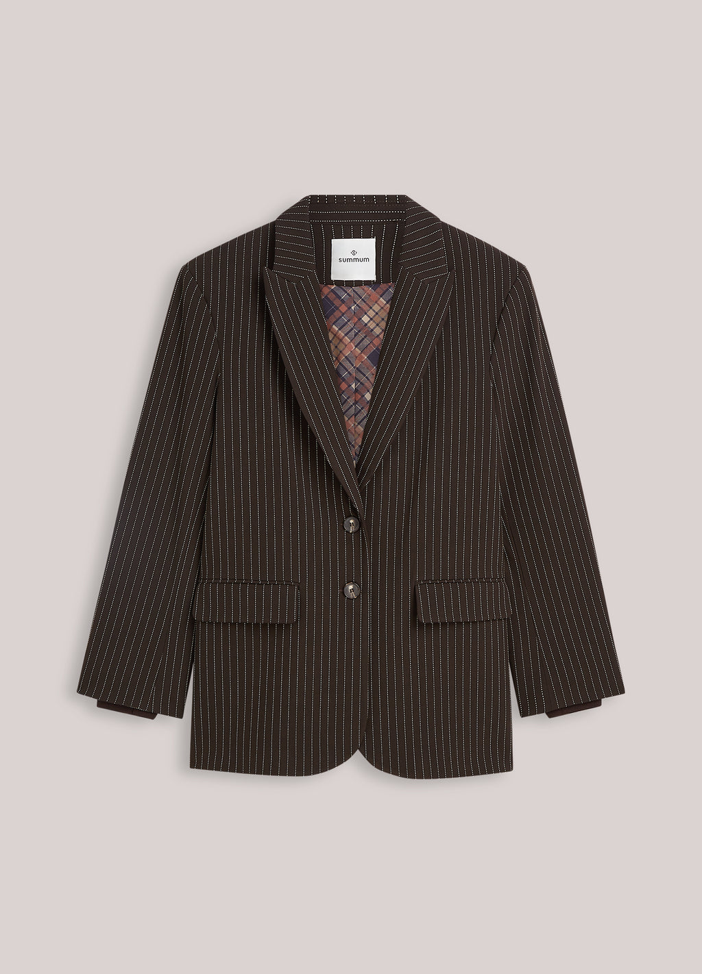 Blazer boyfriend à rayures