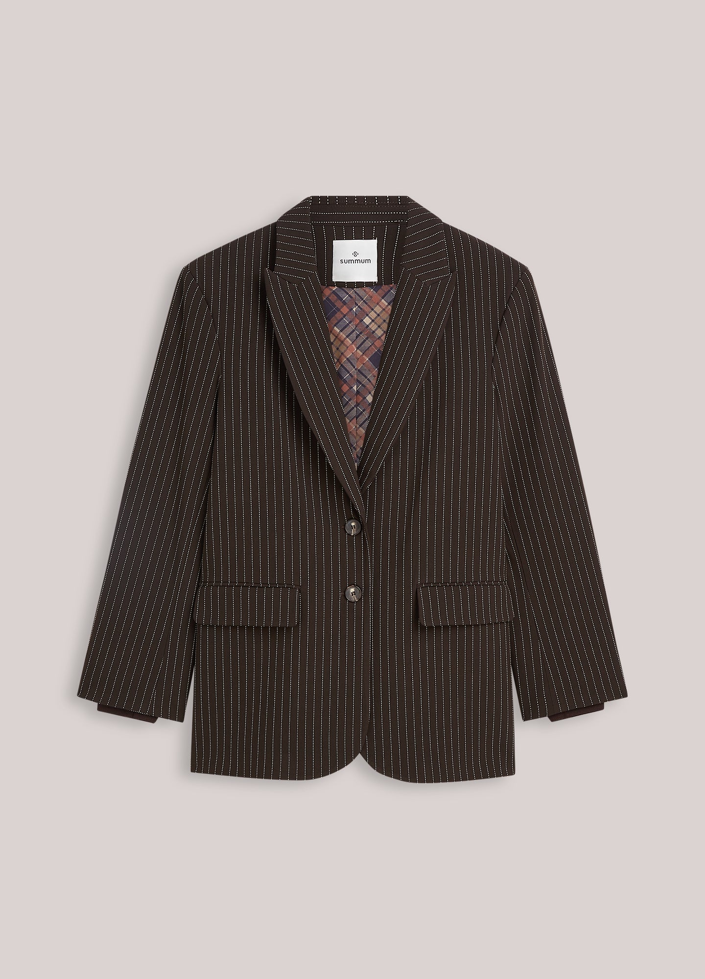 Blazer boyfriend à rayures