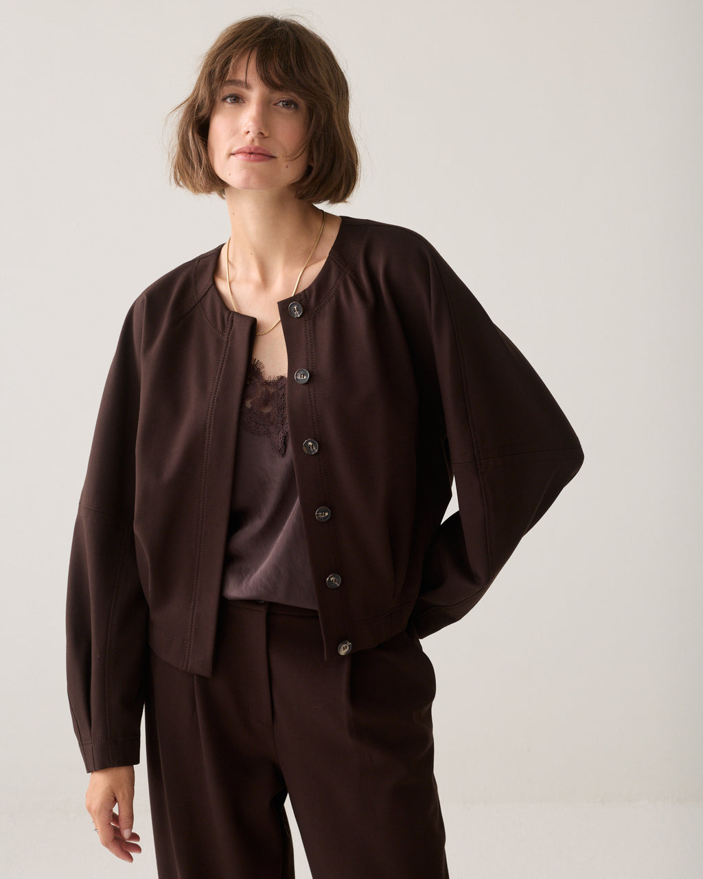 Jacket in Punto Milano