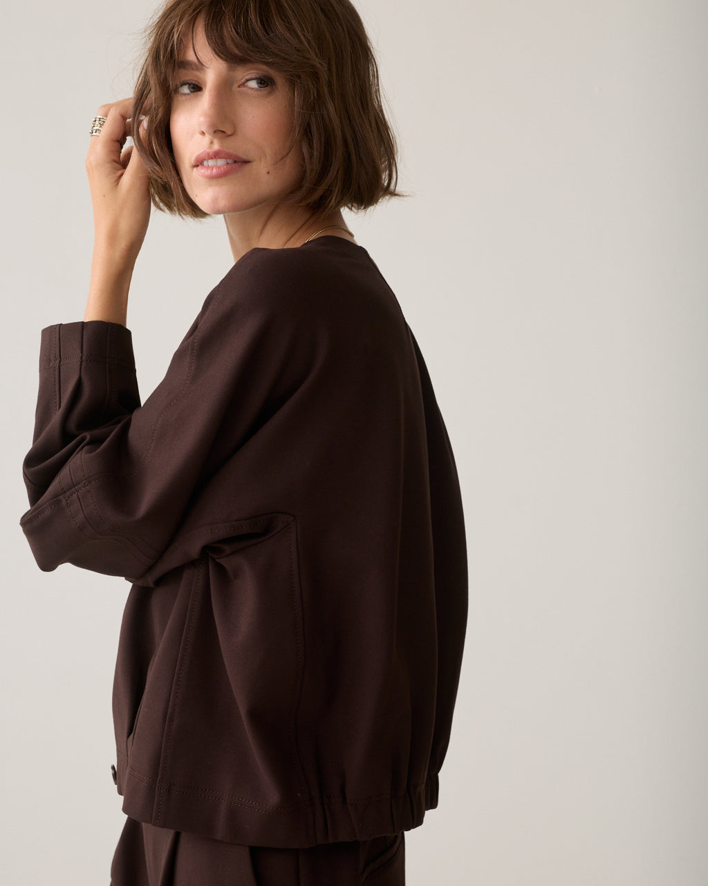 Jacket in Punto Milano