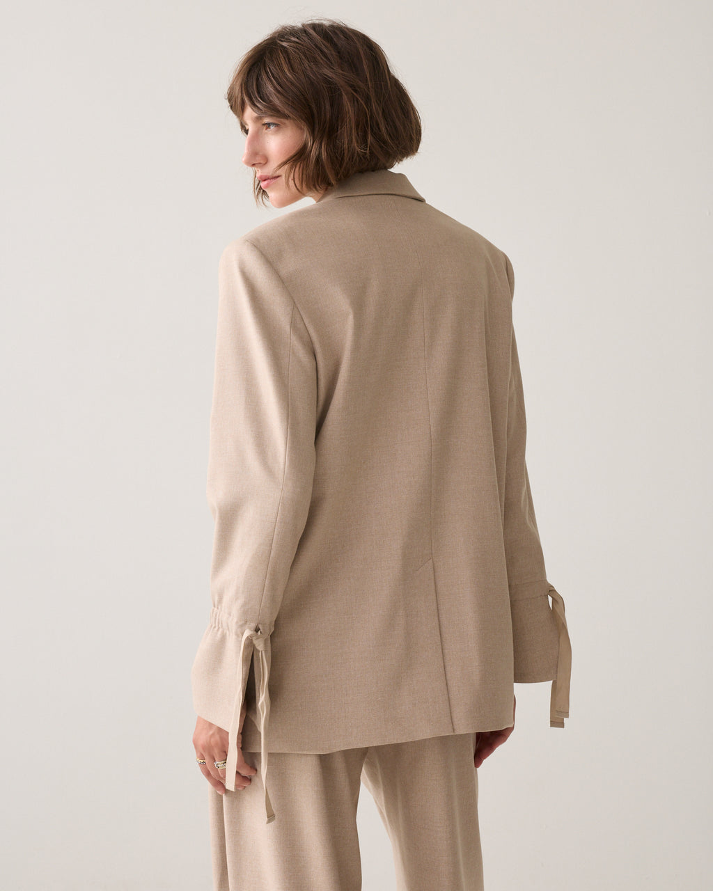 Boyfriend blazer strikmouw