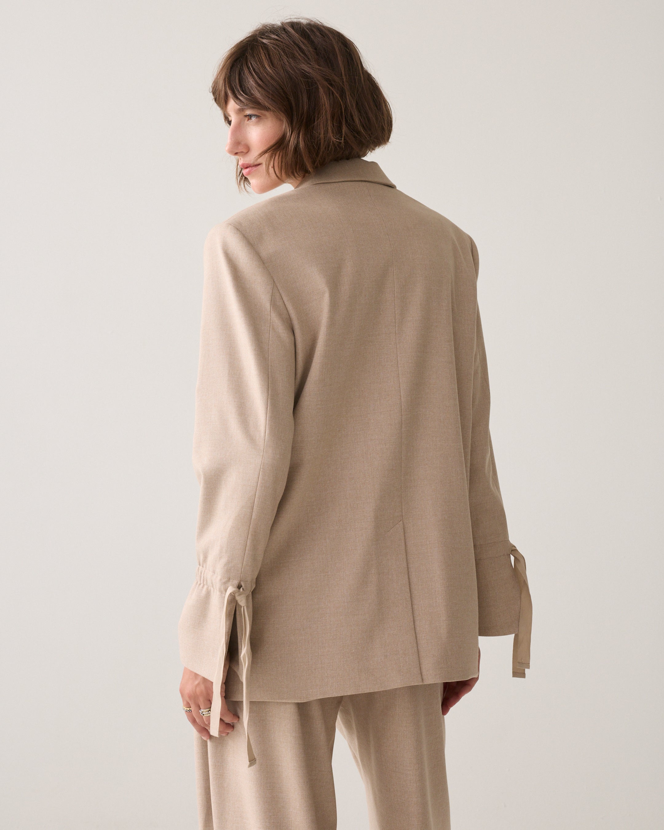 Boyfriend blazer strikmouw