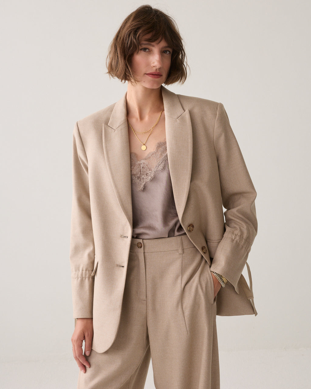 Boyfriend blazer strikmouw