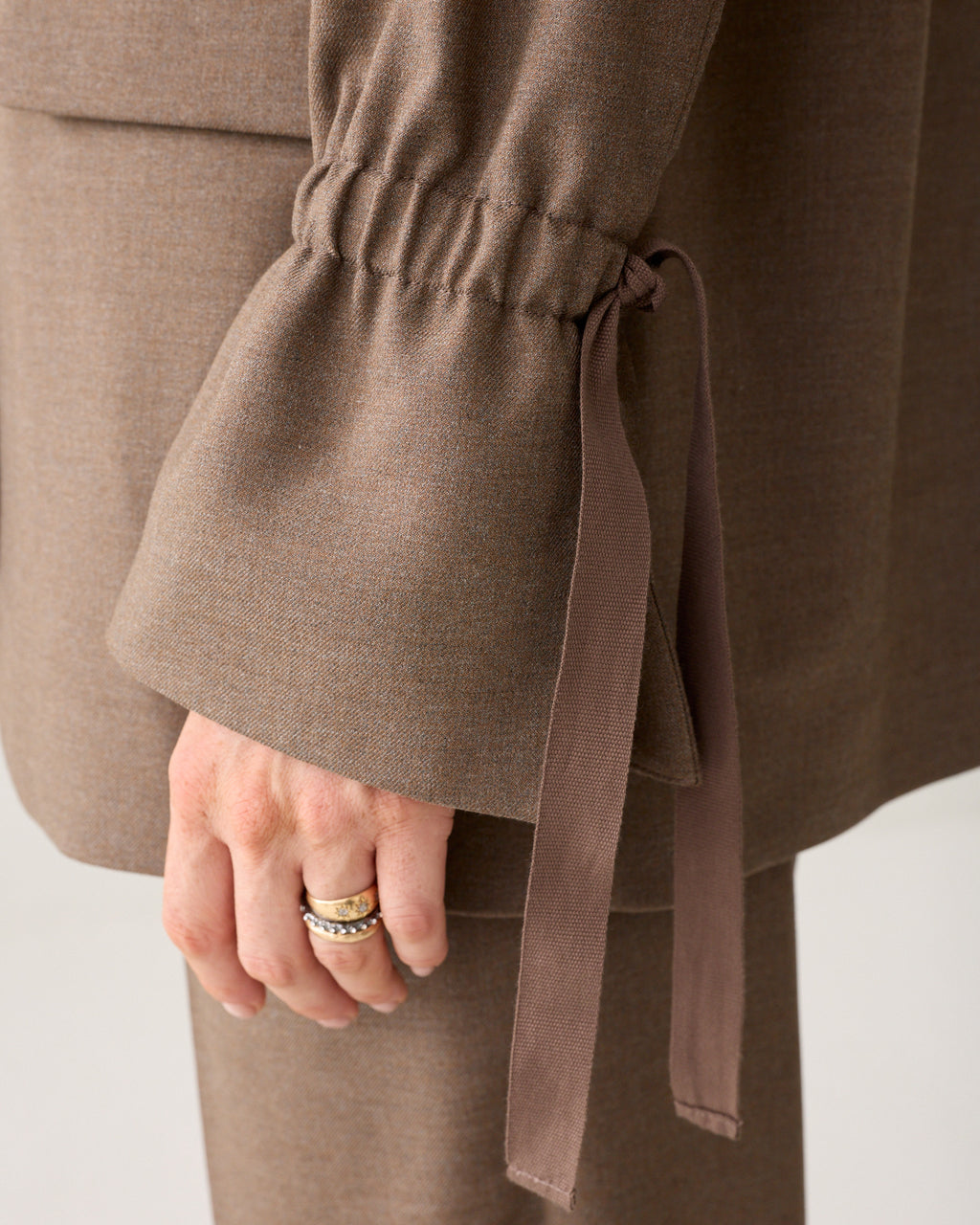 Boyfriend blazer strikmouw