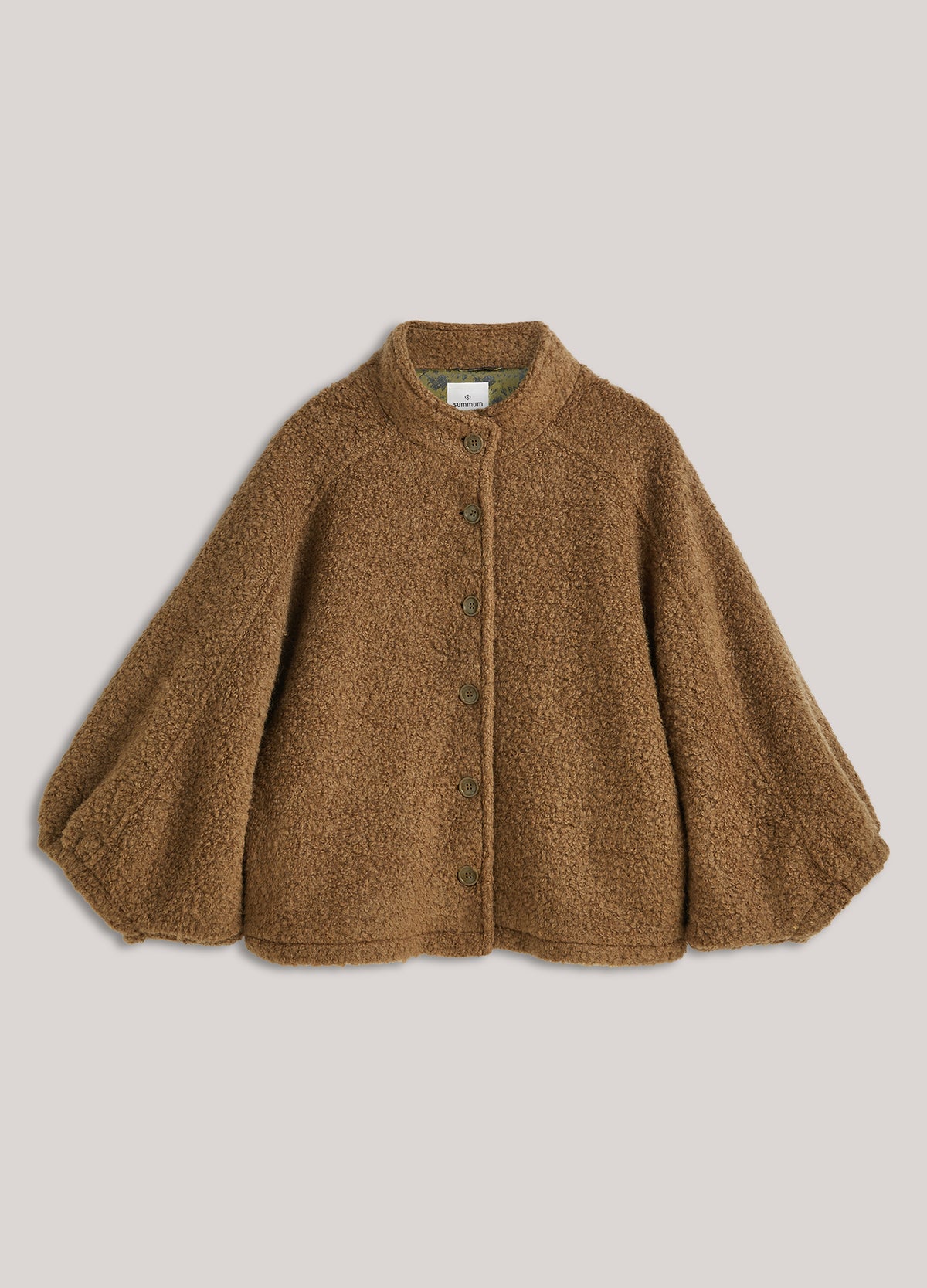 Capejacke Bouclé-Wolle