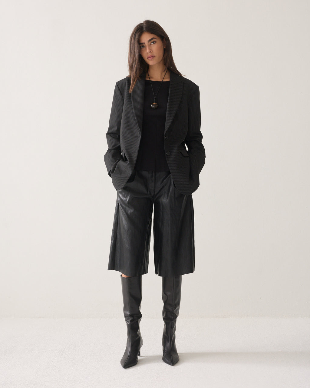 Wear-your-way blazer pinstripe