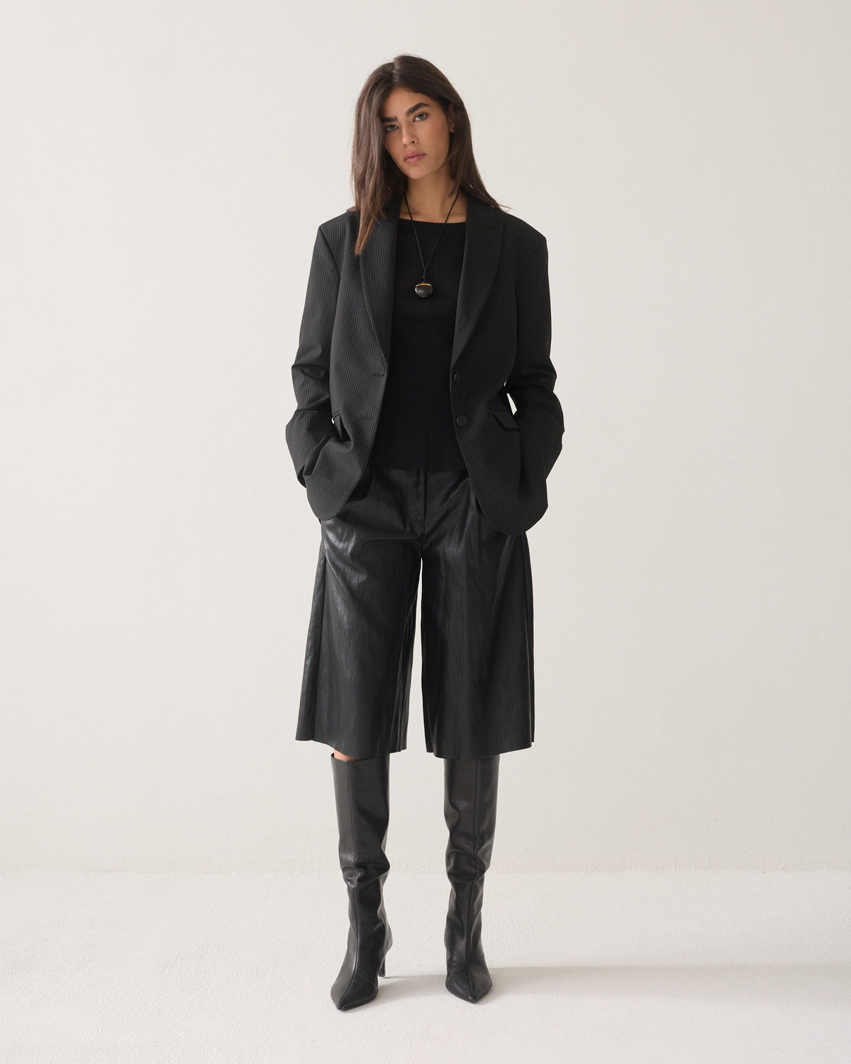 Wear-your-way blazer pinstripe