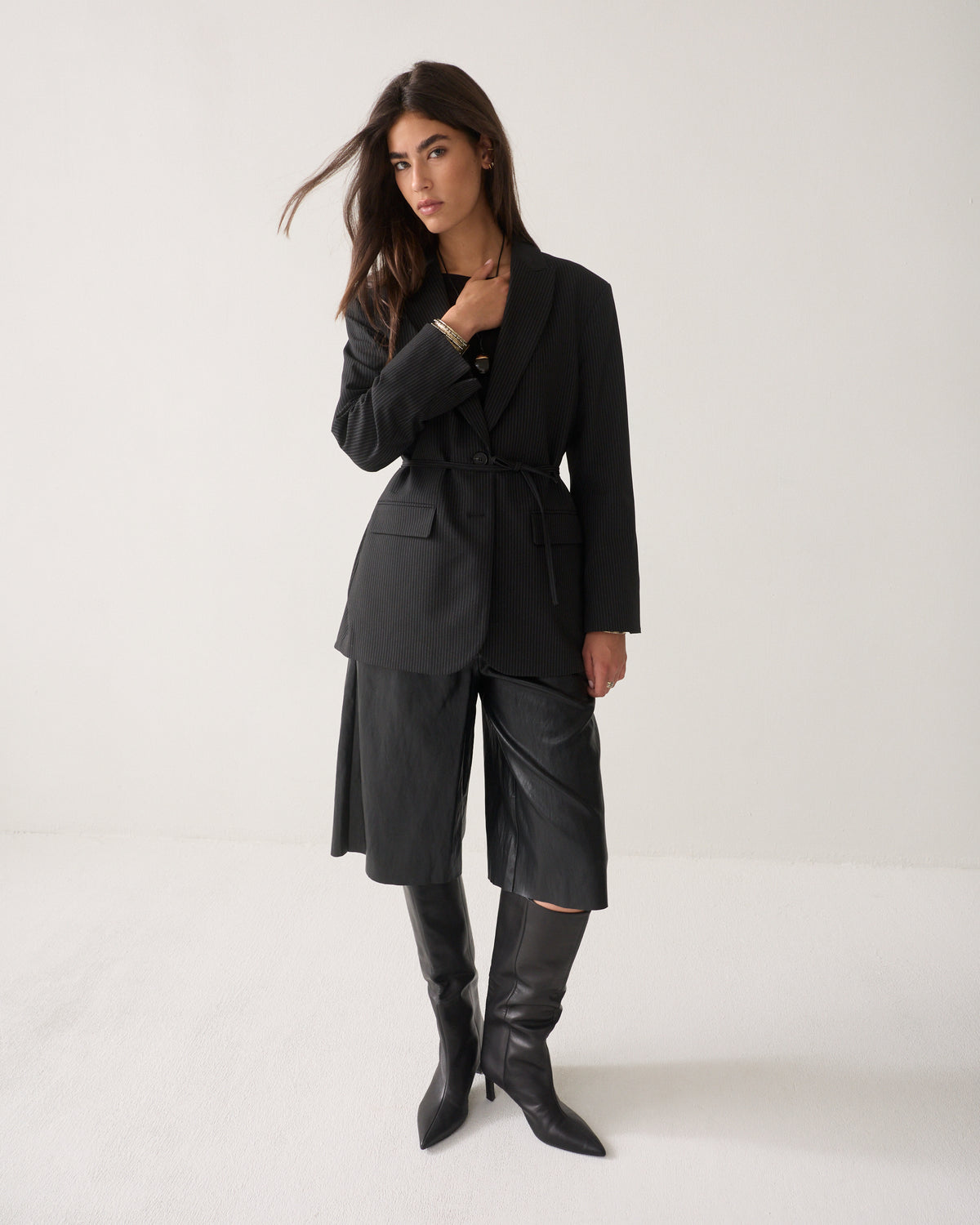 Wear-your-way blazer pinstripe