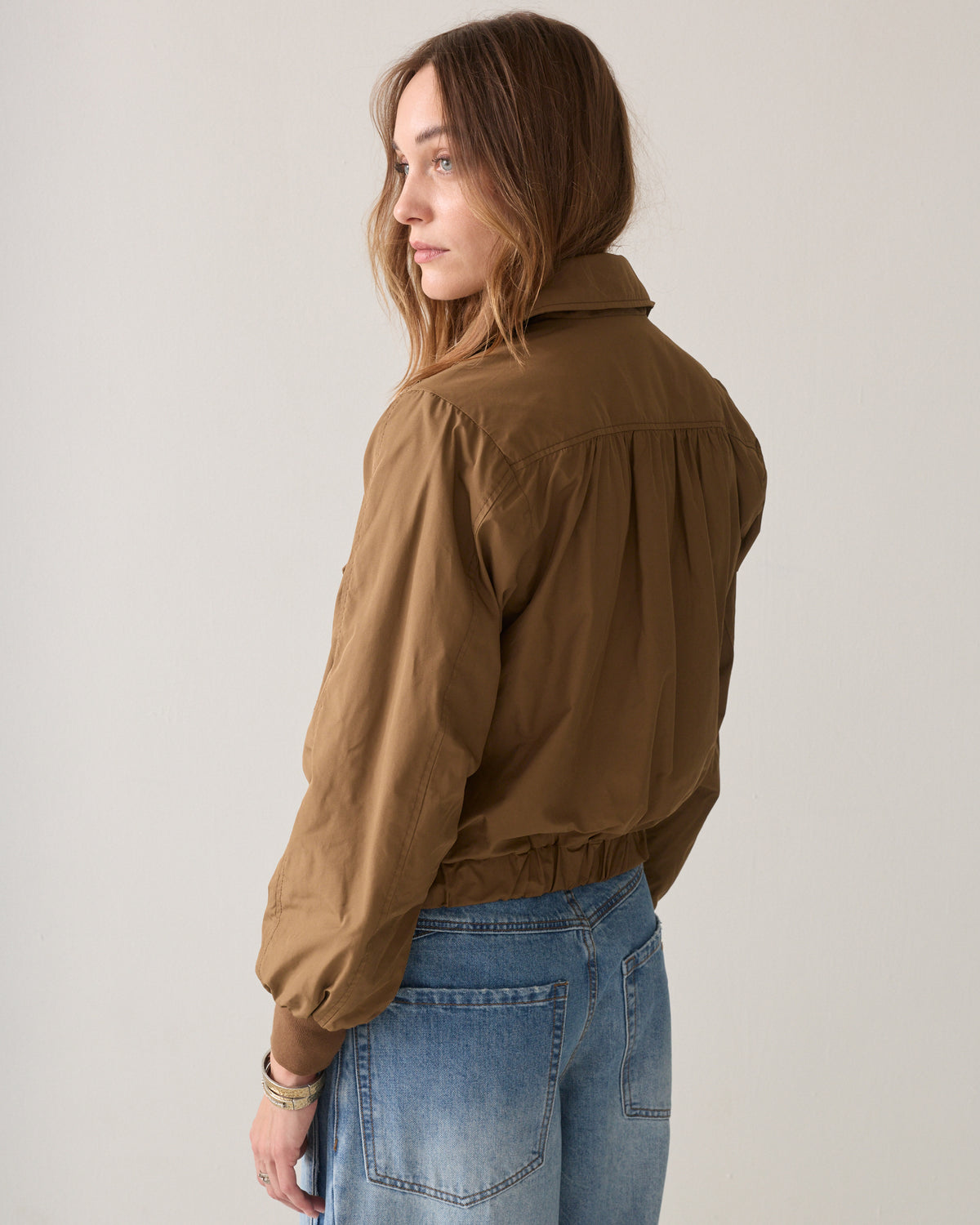 Taffeta bomber jacket