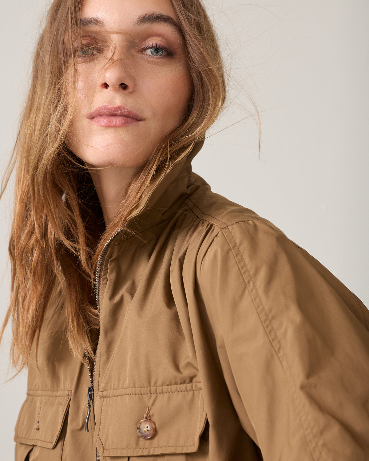 Taffeta bomber jacket