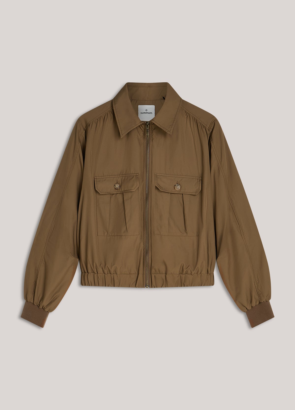 Taffeta bomber jacket