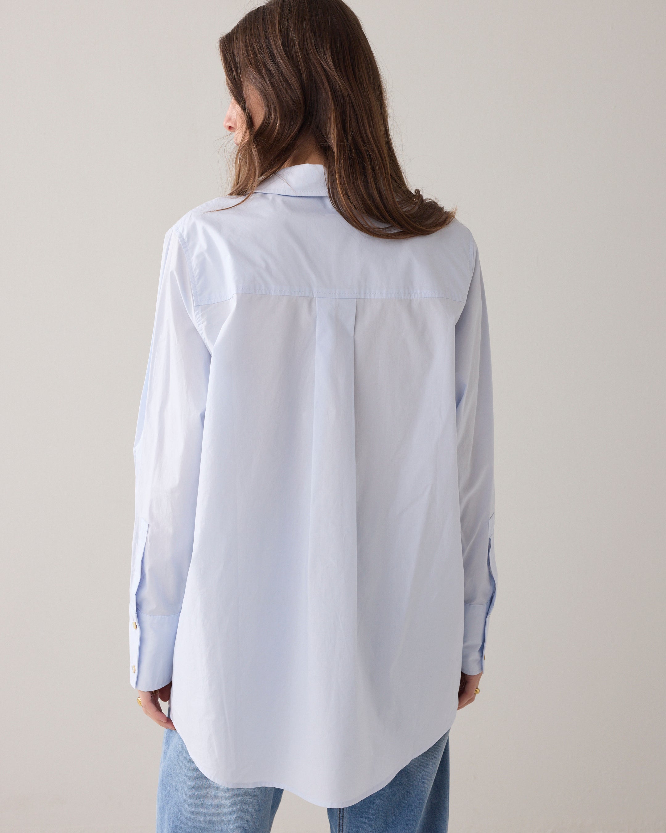 Overhemdblouse crispy poplin