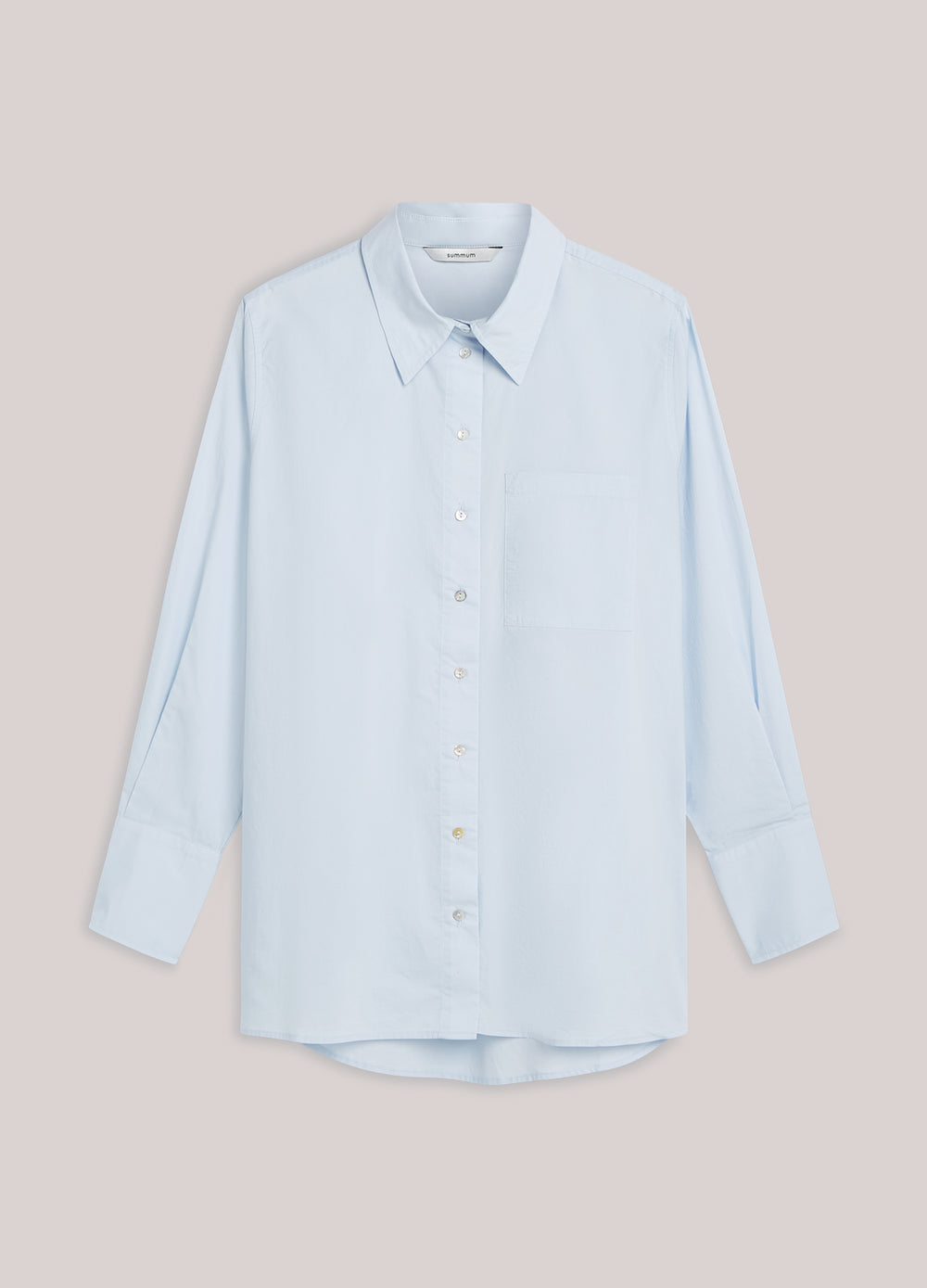 Overhemdblouse crispy poplin