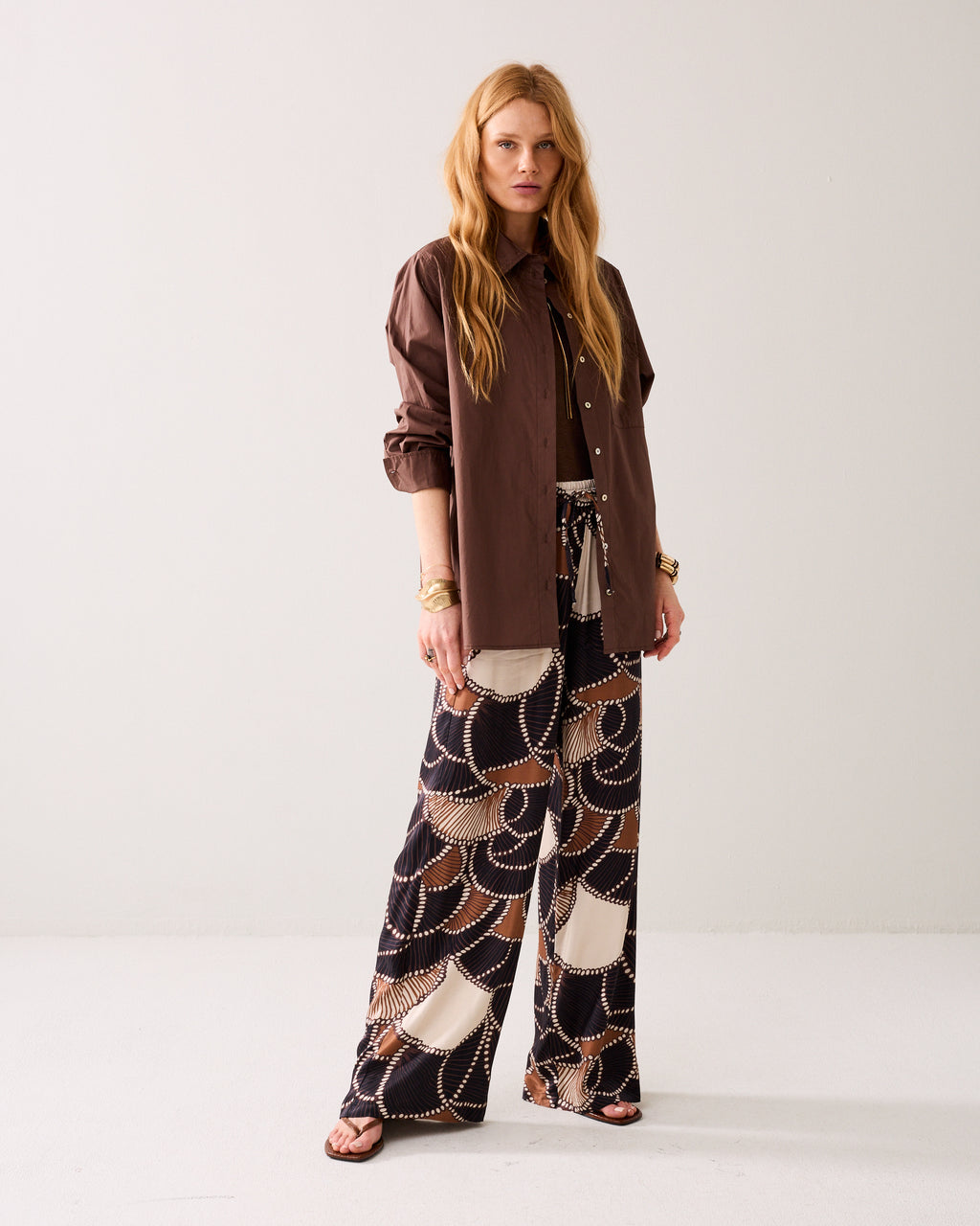 Overhemdblouse crispy poplin