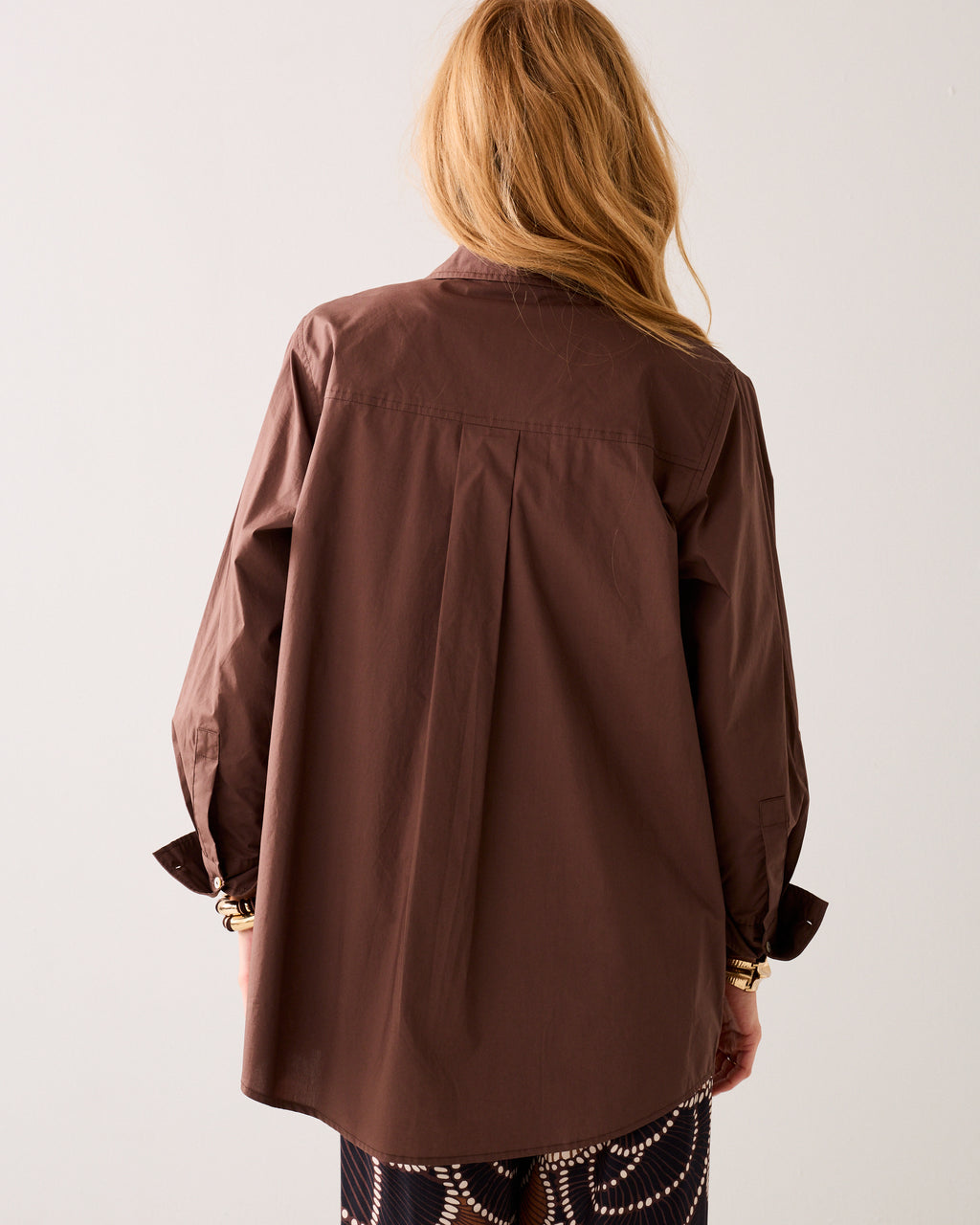 Overhemdblouse crispy poplin