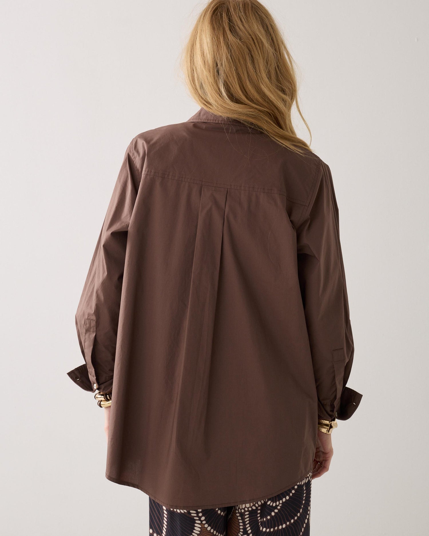 Chemise-blouse en popeline crispy