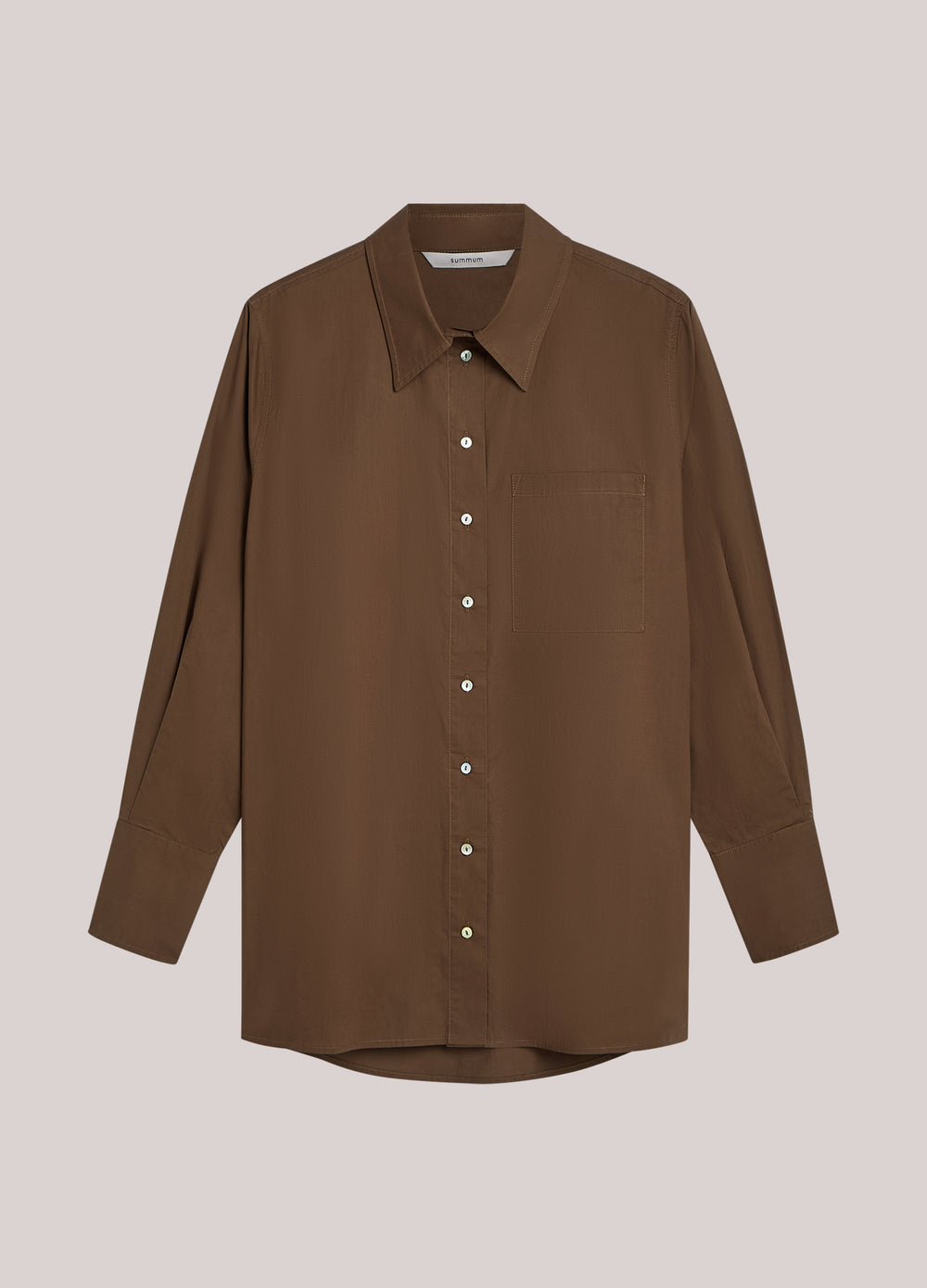 Overhemdblouse crispy poplin