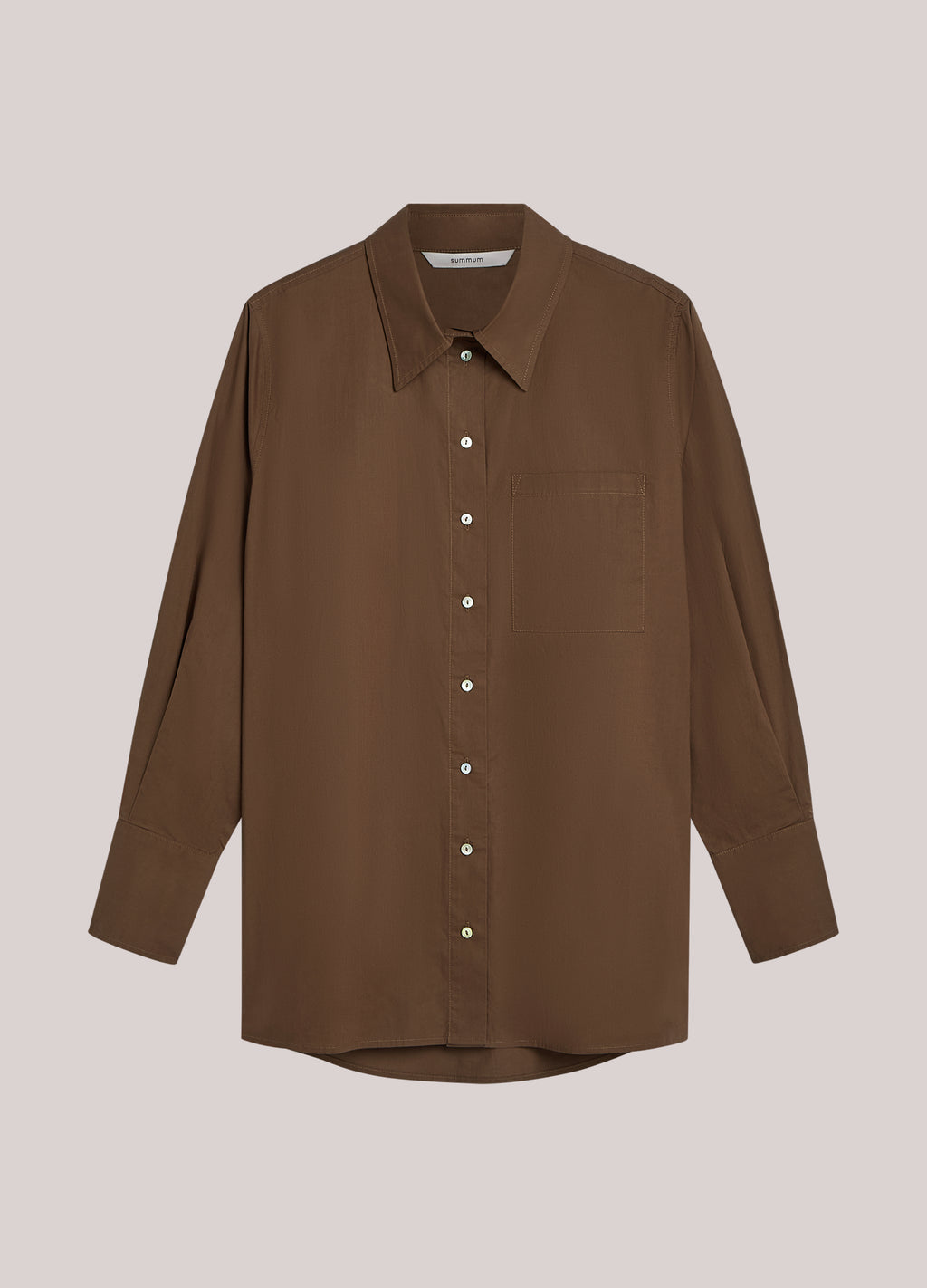 Overhemdblouse crispy poplin