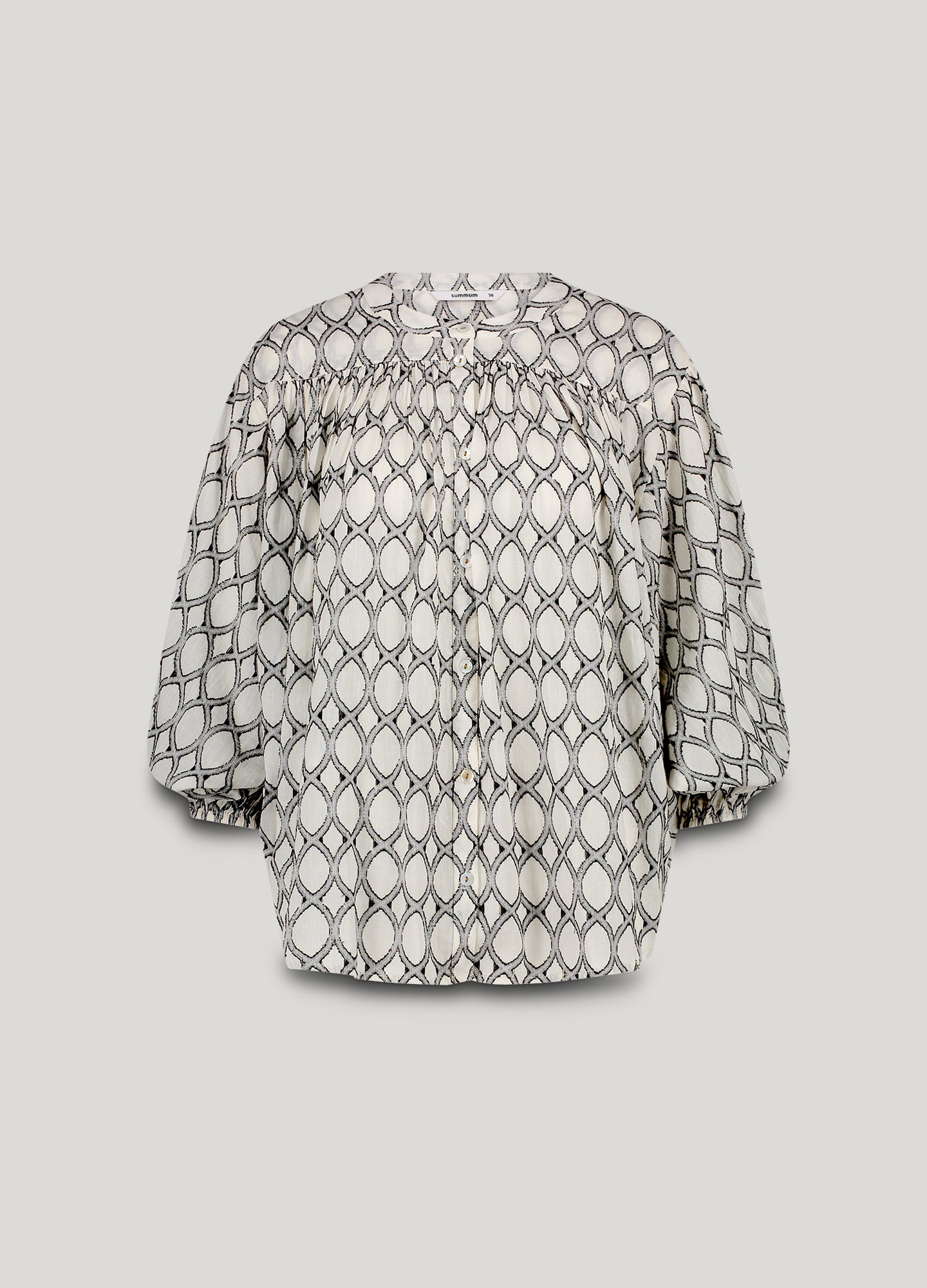 Oversized lurex blouse