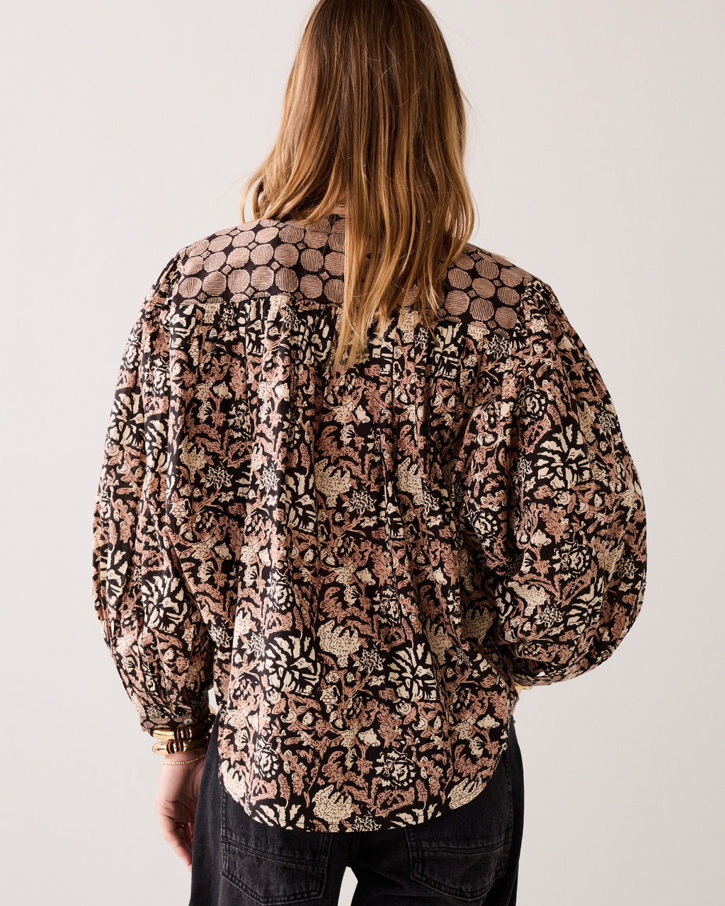 Blouse with block prints